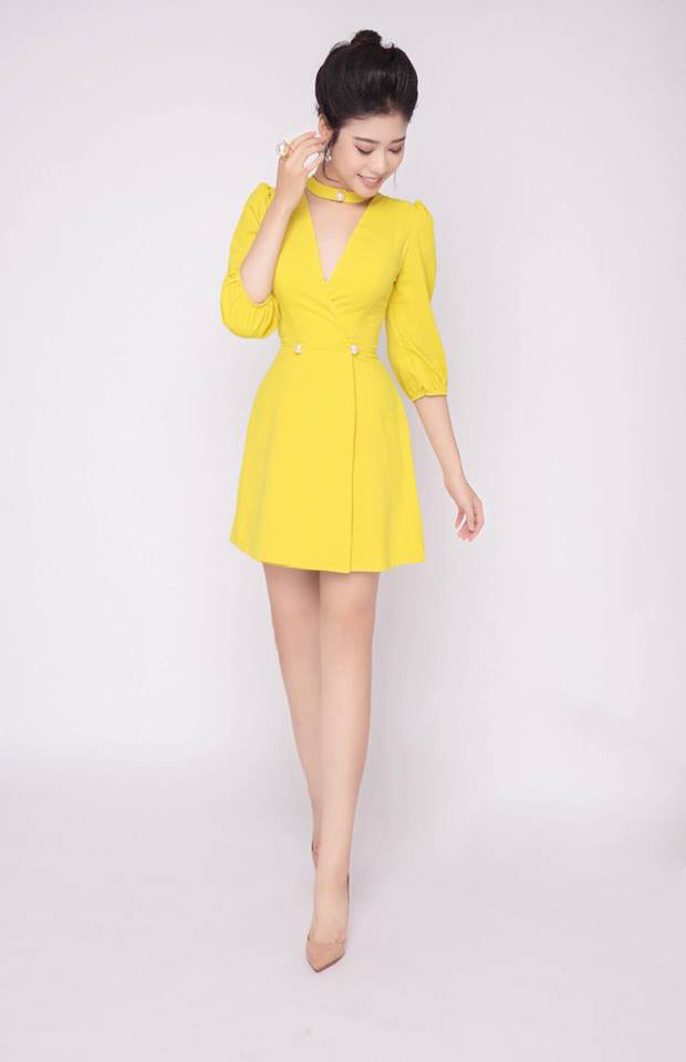 Luna Store đầm dạ hội màu vàng mẫu mới  Đầm Dạ Hội Vest Doanh Nhân  Luna  Store