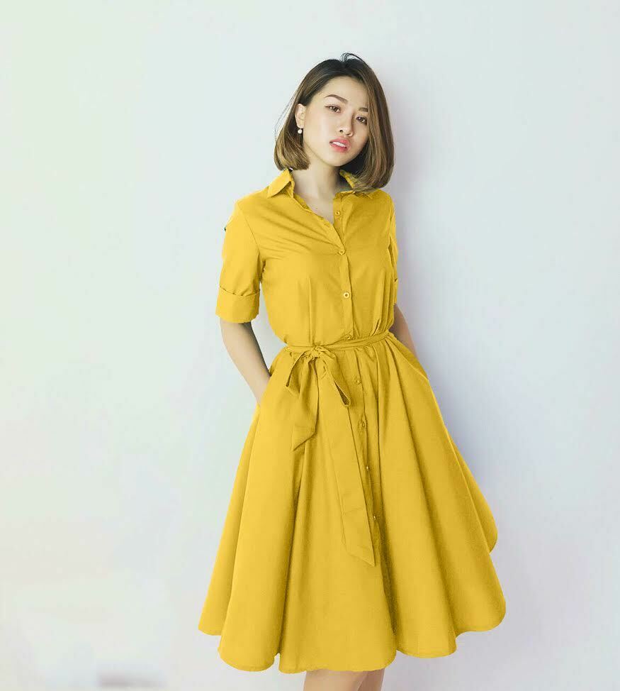 Chân Váy dàixòe Nhật 2022  9Plus Chân váy đỏ vàng  Shopee Việt Nam