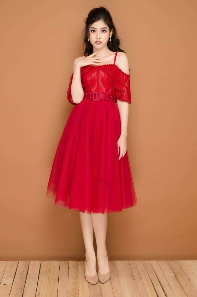 Mua Váy công chúa đầm công chúa thiết kế cho bé gái màu đỏ rực rỡ tại  Moms Choice