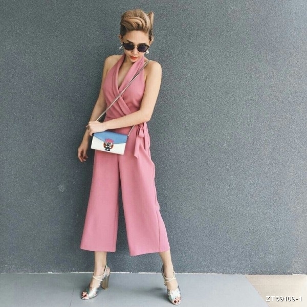 Áo kiểu nữ vạt đắp chéo thắt nơ ASM0705  Thời trang công sở KK Fashion  2019