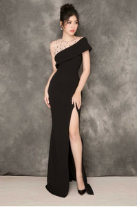 Những mẫu đầm dạ hội màu đen tuyệt đẹp giá lại rẻ